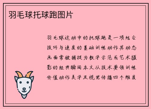 羽毛球托球跑图片